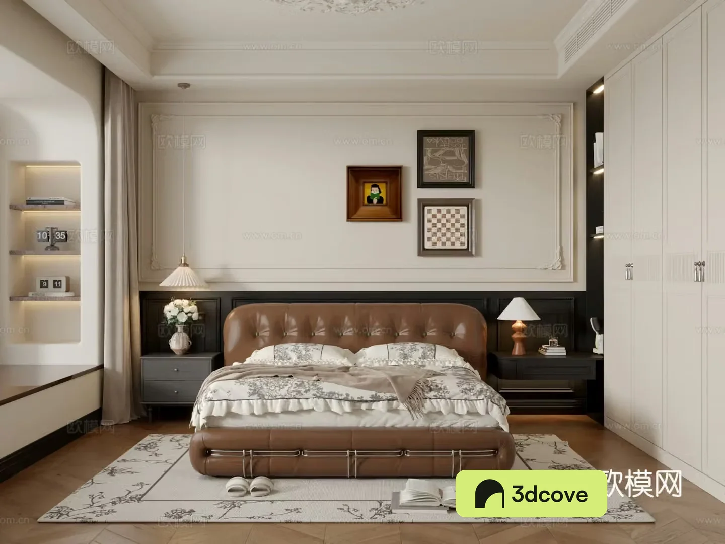 French retro bedroom