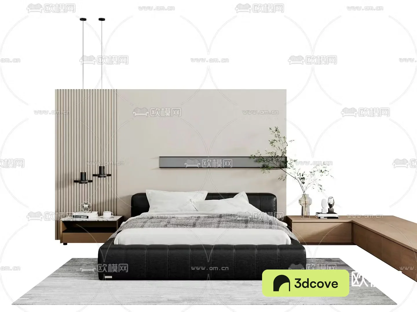 modern double bed
