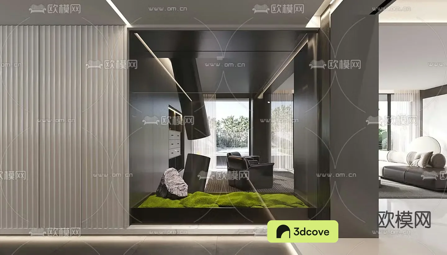 Indoor landscape plant landscaping