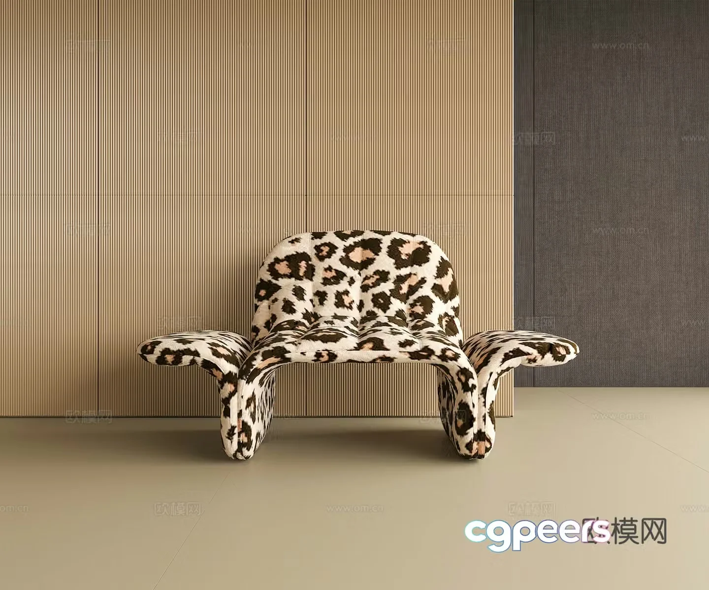 Modern leisure chair 3d model