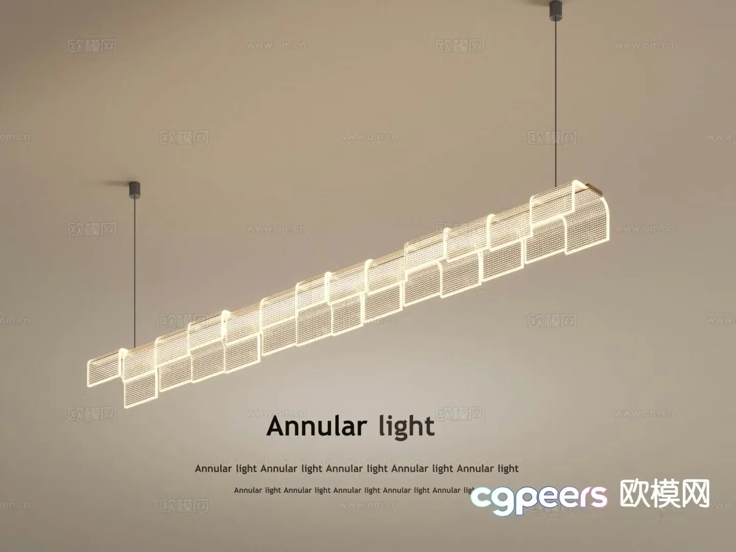 Cream style chandelier hall chandelier 3d model