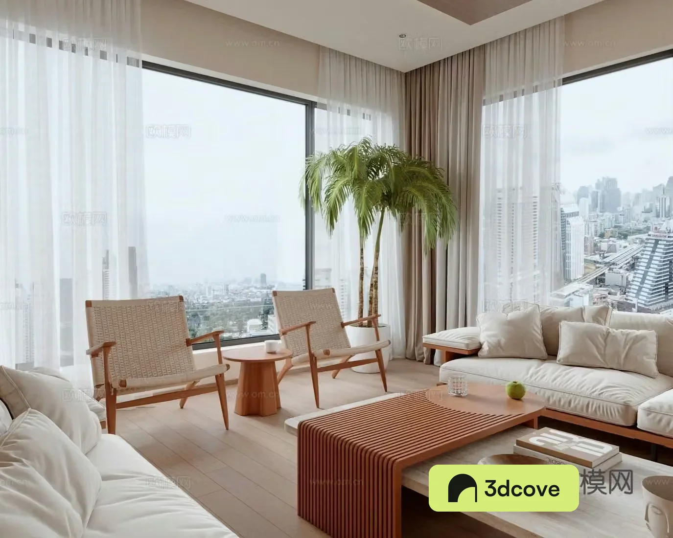 Creamy living room