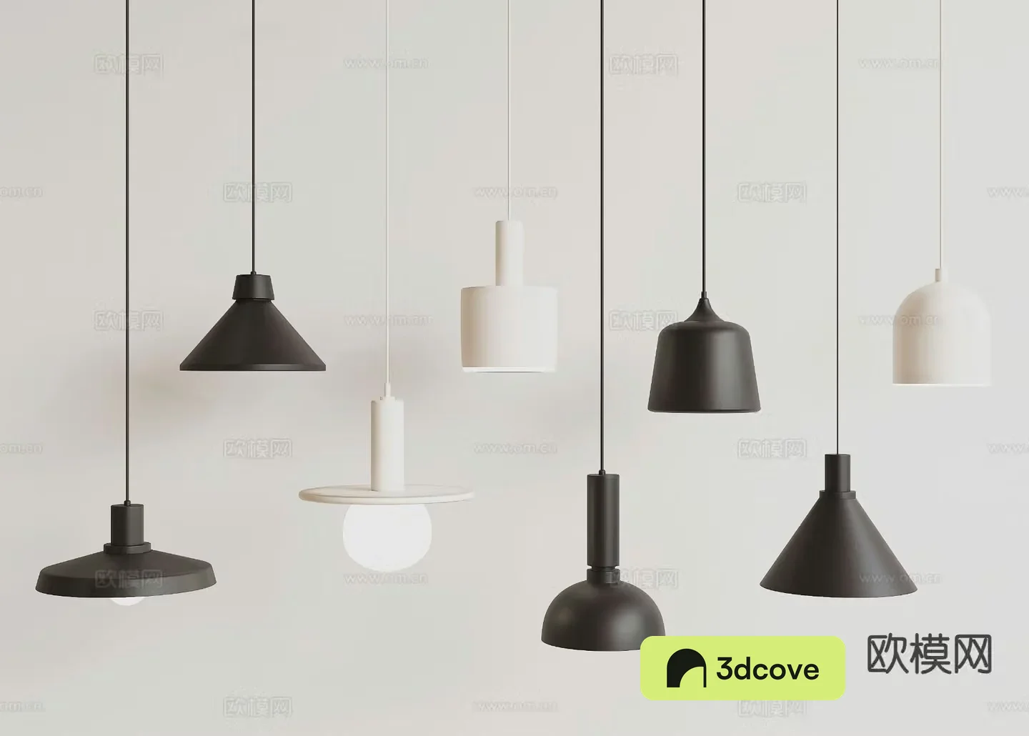 Italian minimalist small chandelier