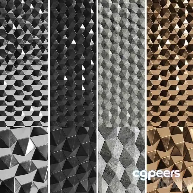3ds Max Free – 3D panels Hexagons