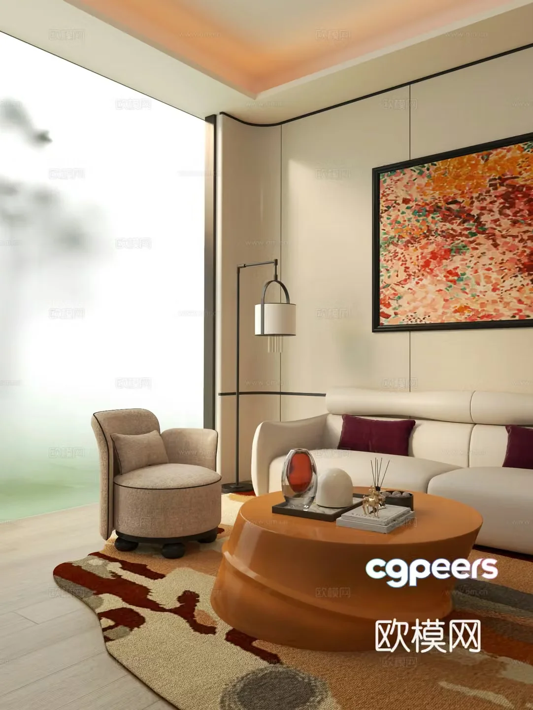 Sales office negotiation area 3D model