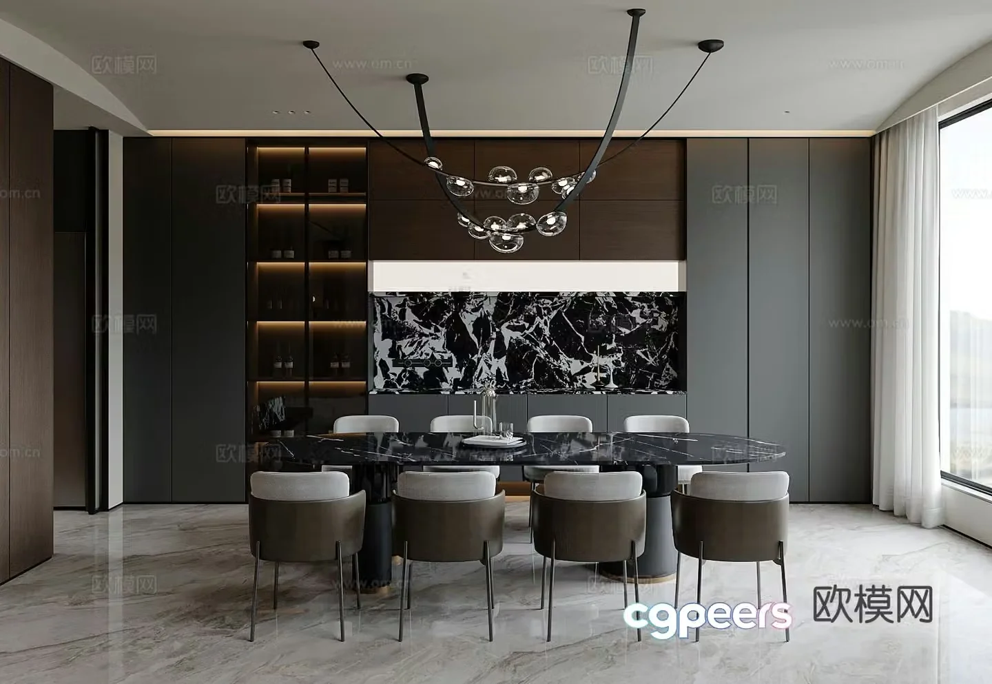 Italian restaurant 3d model
