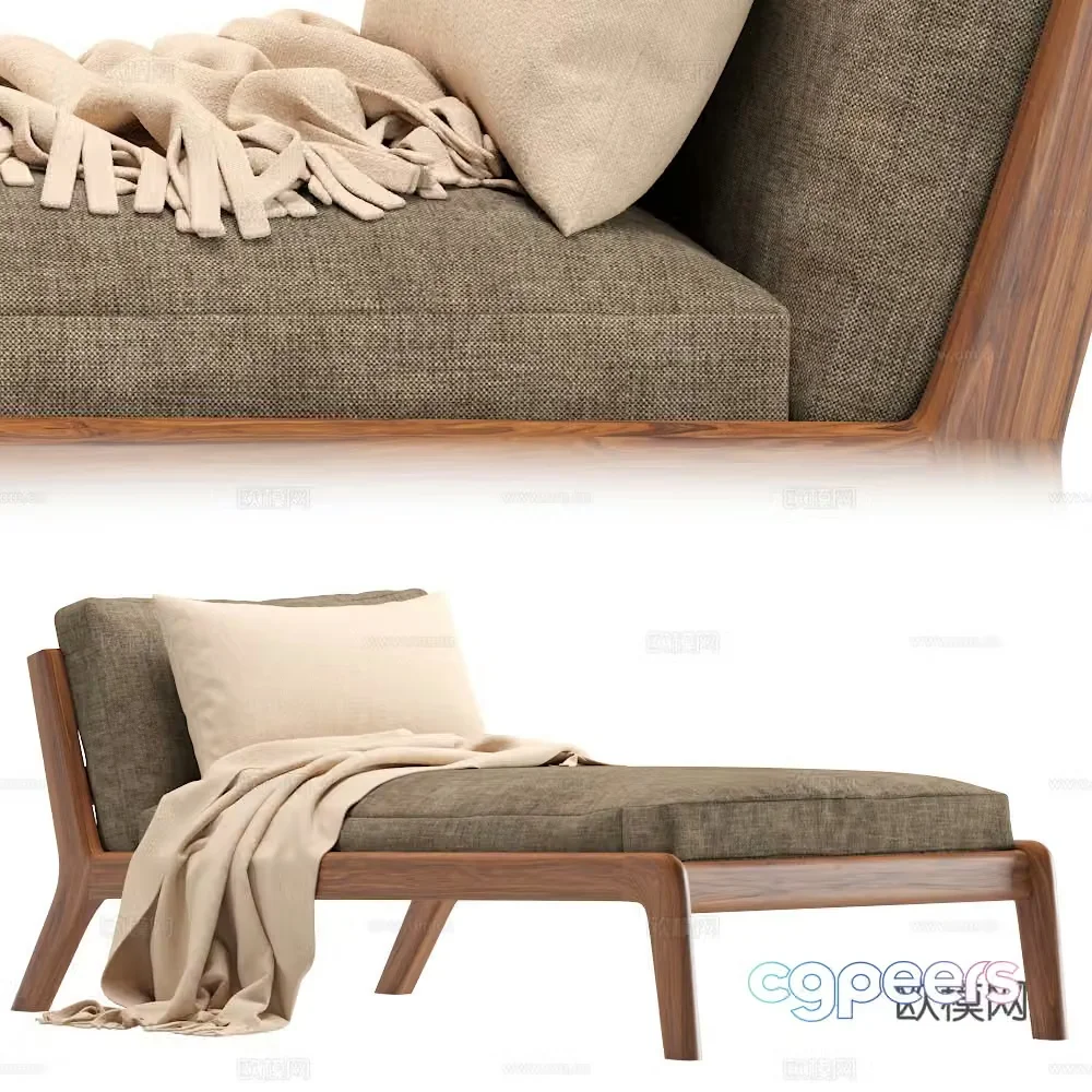 New Chinese style SOVA recliner 3D model
