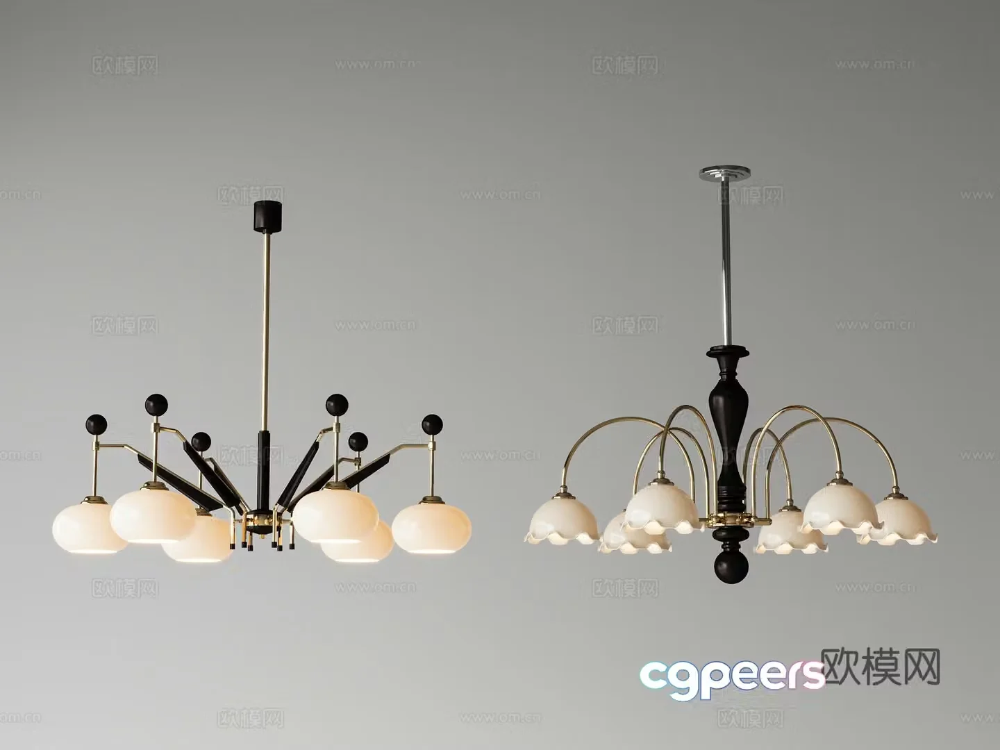 Retro medieval chandelier Medium vintage chandelier French retro chandelier Decorative chandelier Living room chandelier 3d model