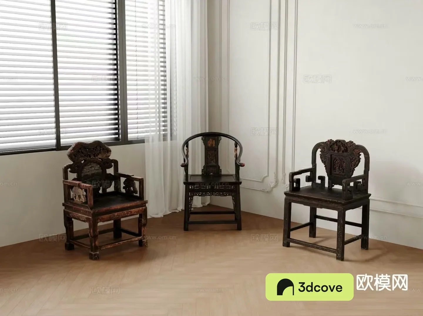 Chinese style chair Taishi chair armchair