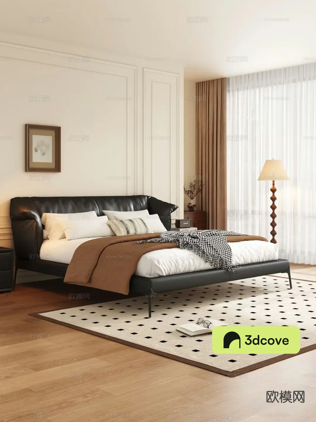 Medieval style double bed