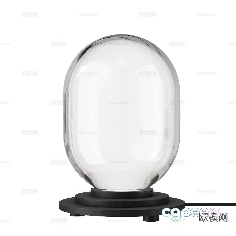 DECHEM glass table lamp 3d model