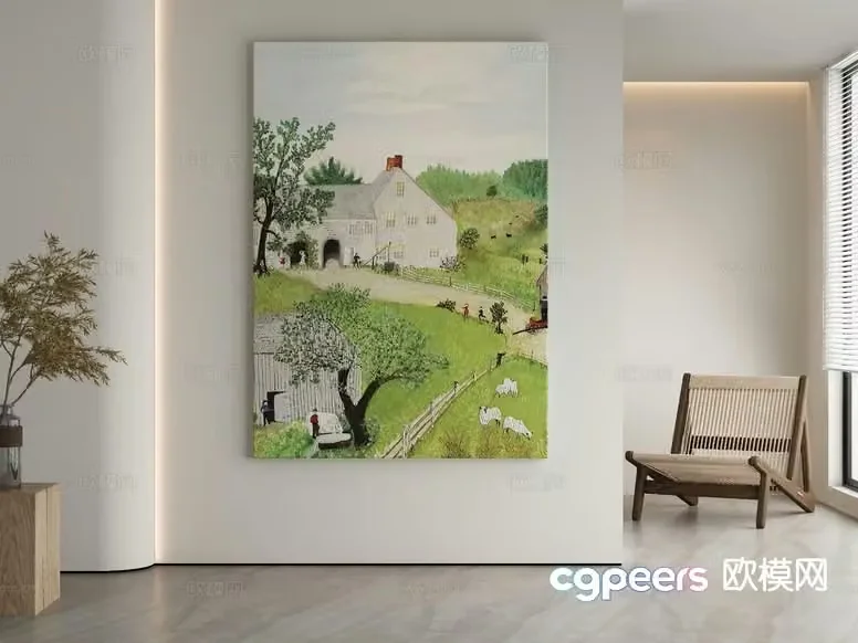 Cozy Farmhouse Interior 3D Model – 2621 – VRAY Render