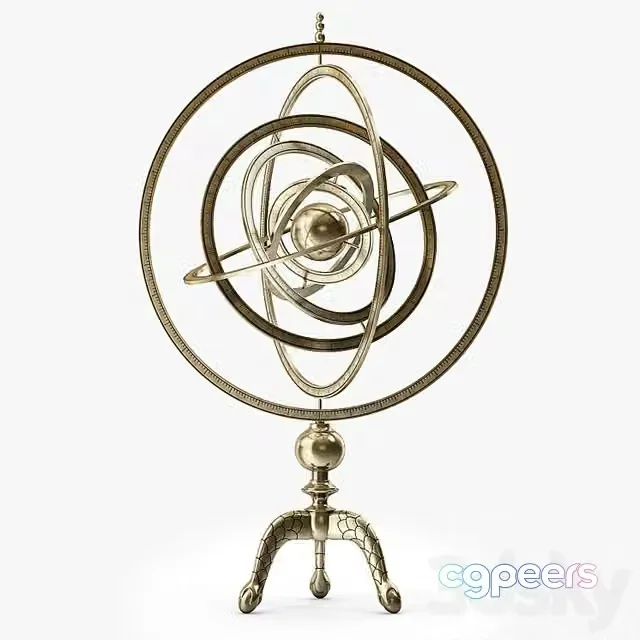3ds Max Free – Arteriors Copernicus Armillary