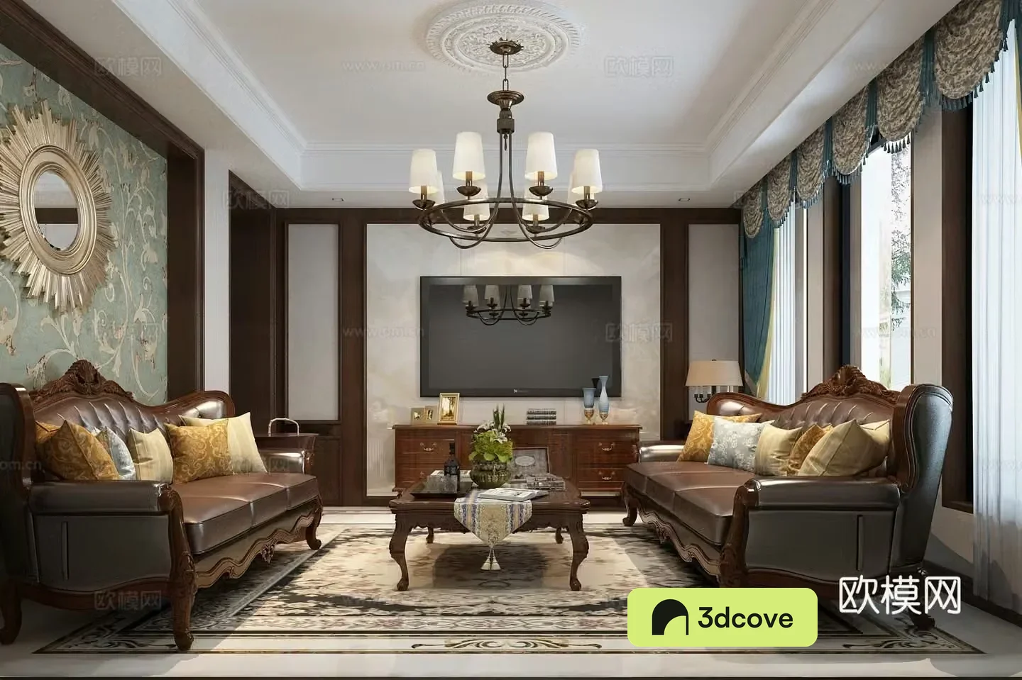 European living room European dining European kitchen European entrance