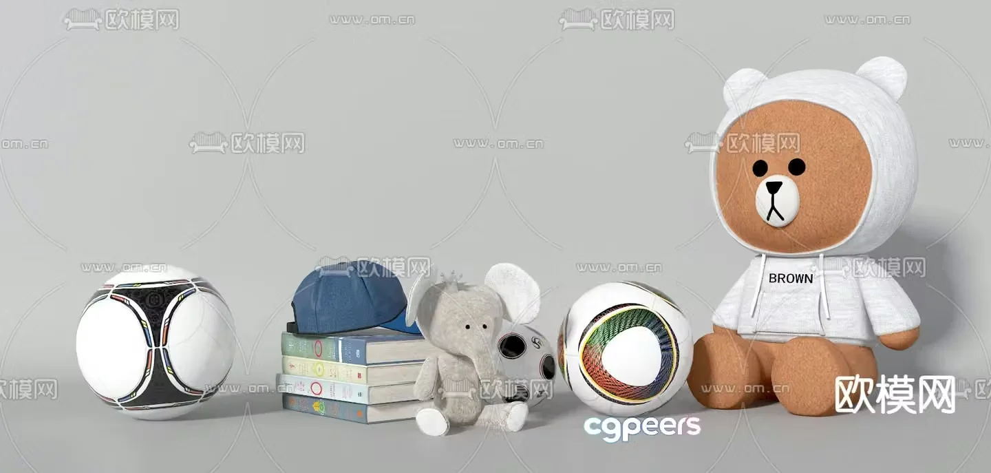Children’s Toy Brown Bear 3d model