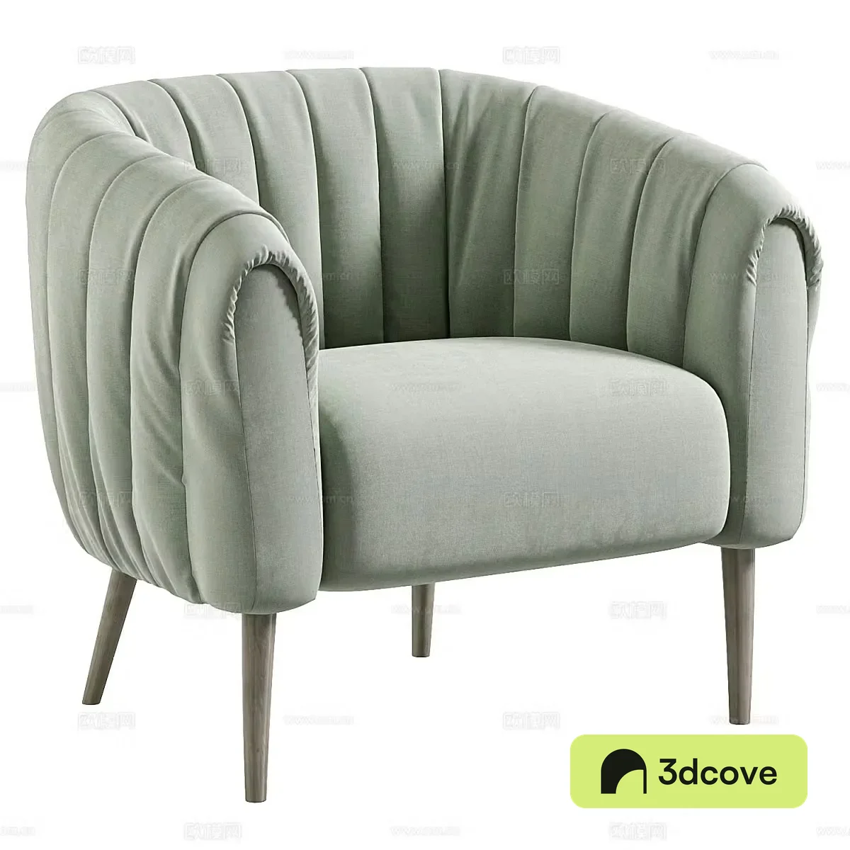 Modern cream style OREAS lounge chair