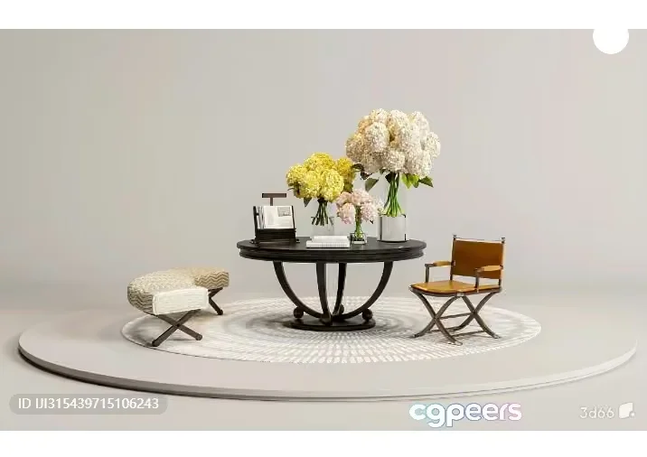 Cozy Home Decor 3D Model – 7468 – VRAY Render