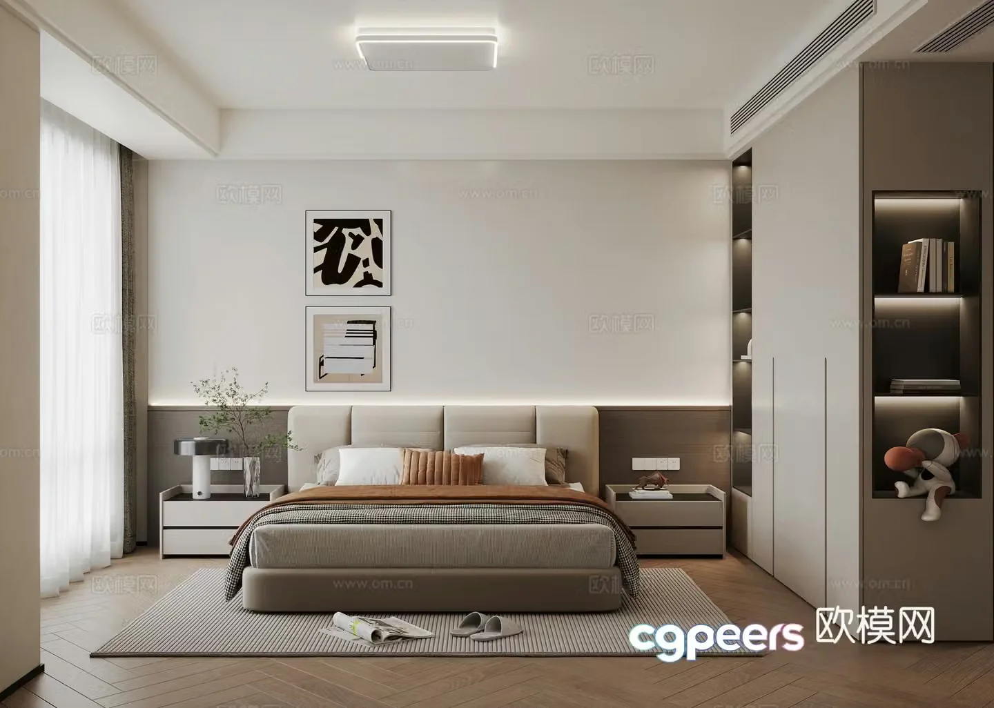 Modern bedroom 3d model