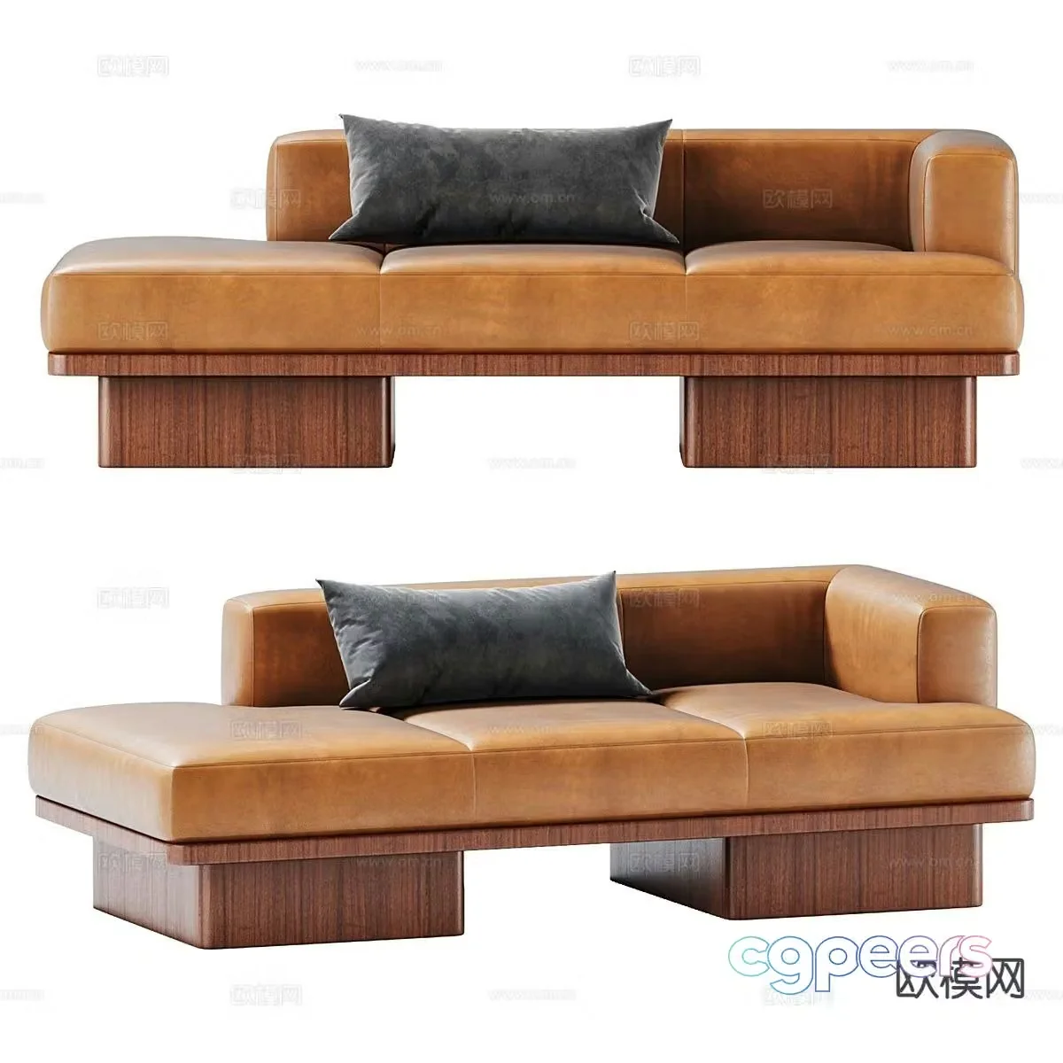 Chaise longue beauty collapse 3d model