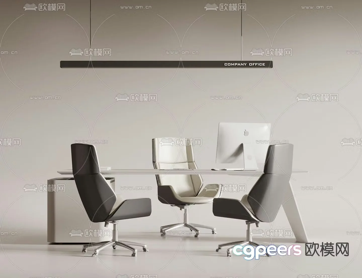 Desk desk supervisor desk 3d model