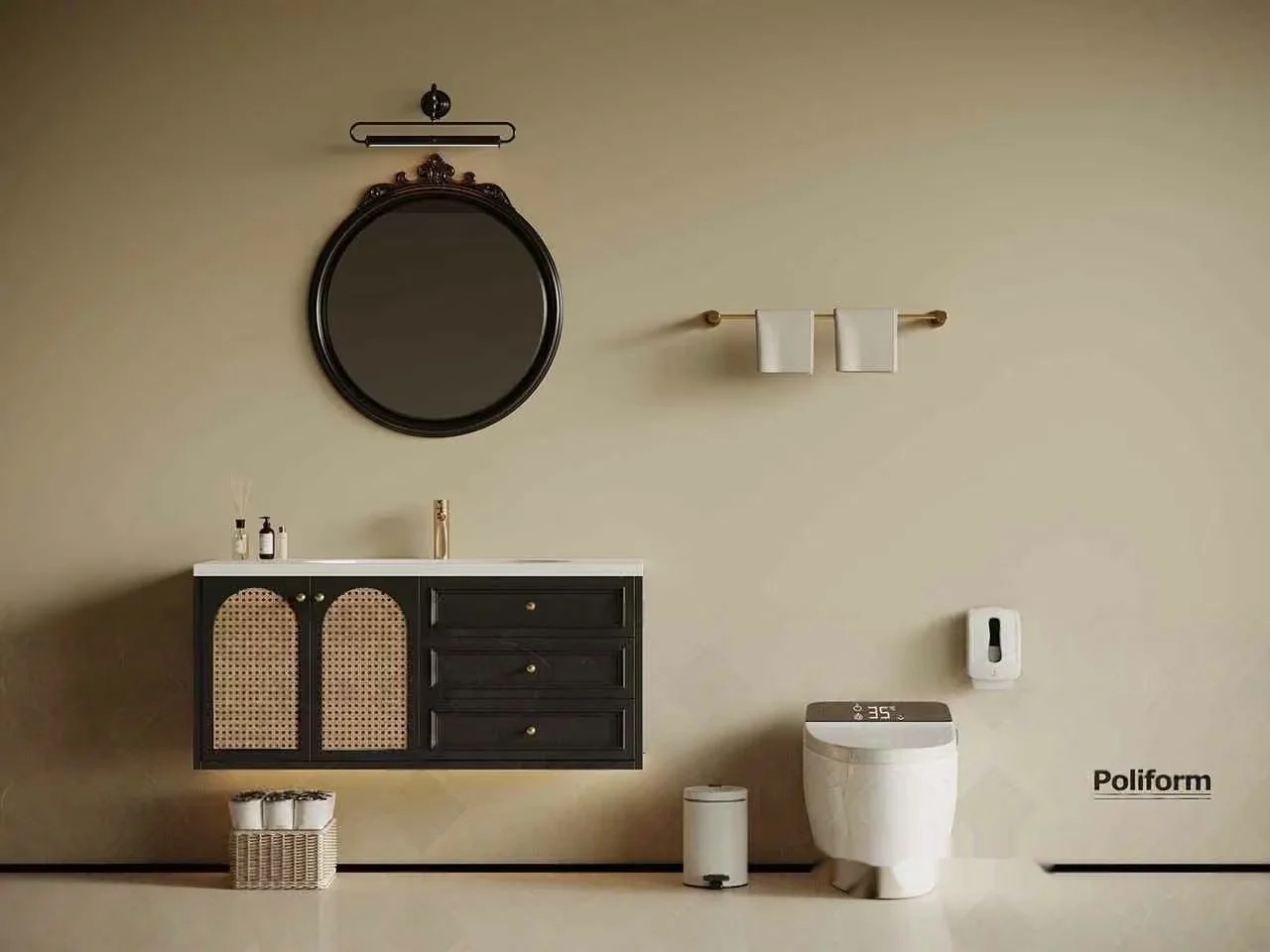 Modern Bathroom Decor 3D Model – 21378 – VRAY Render