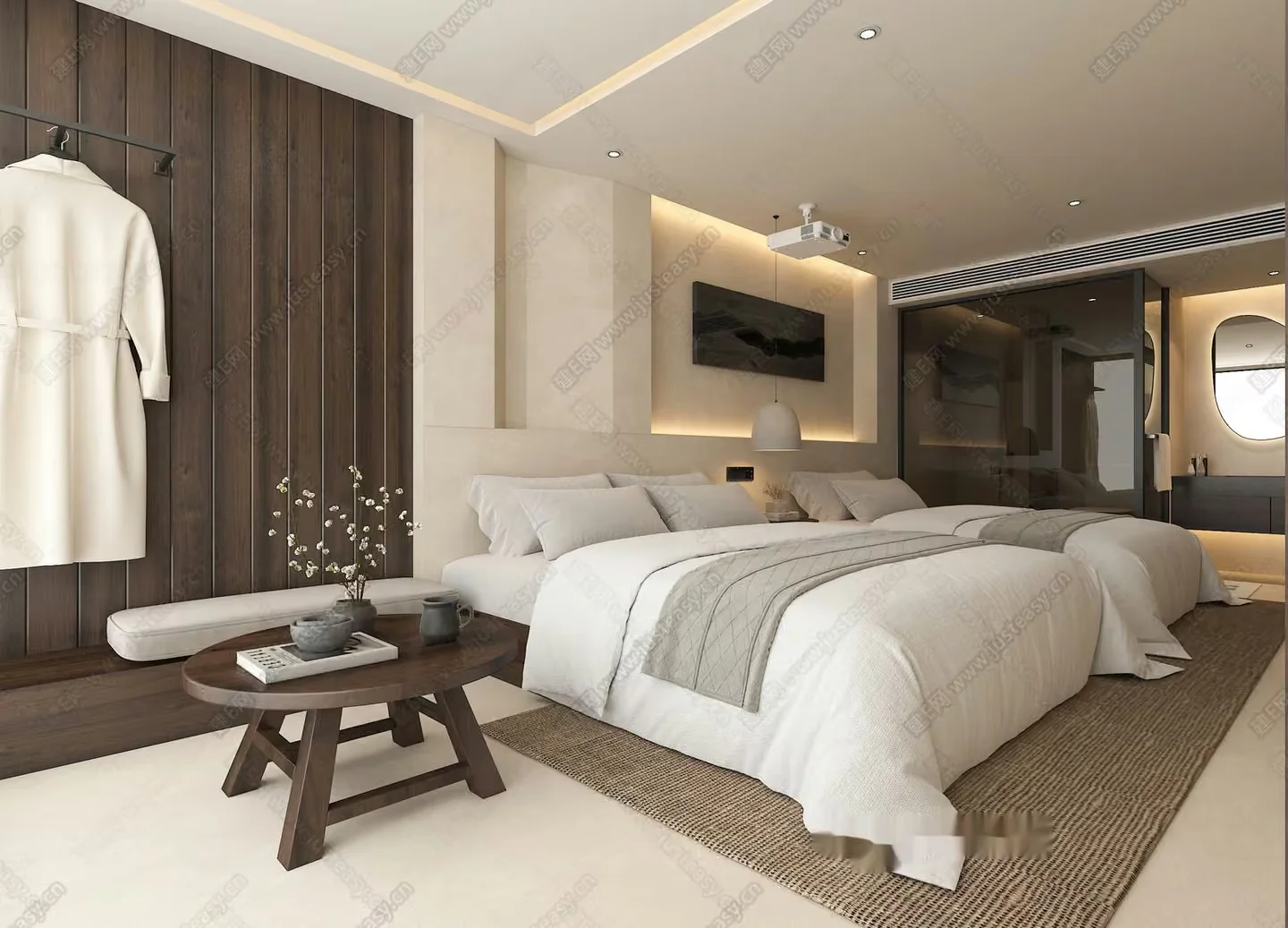 Cozy Bedroom 3D Model – 11161 – VRAY Render