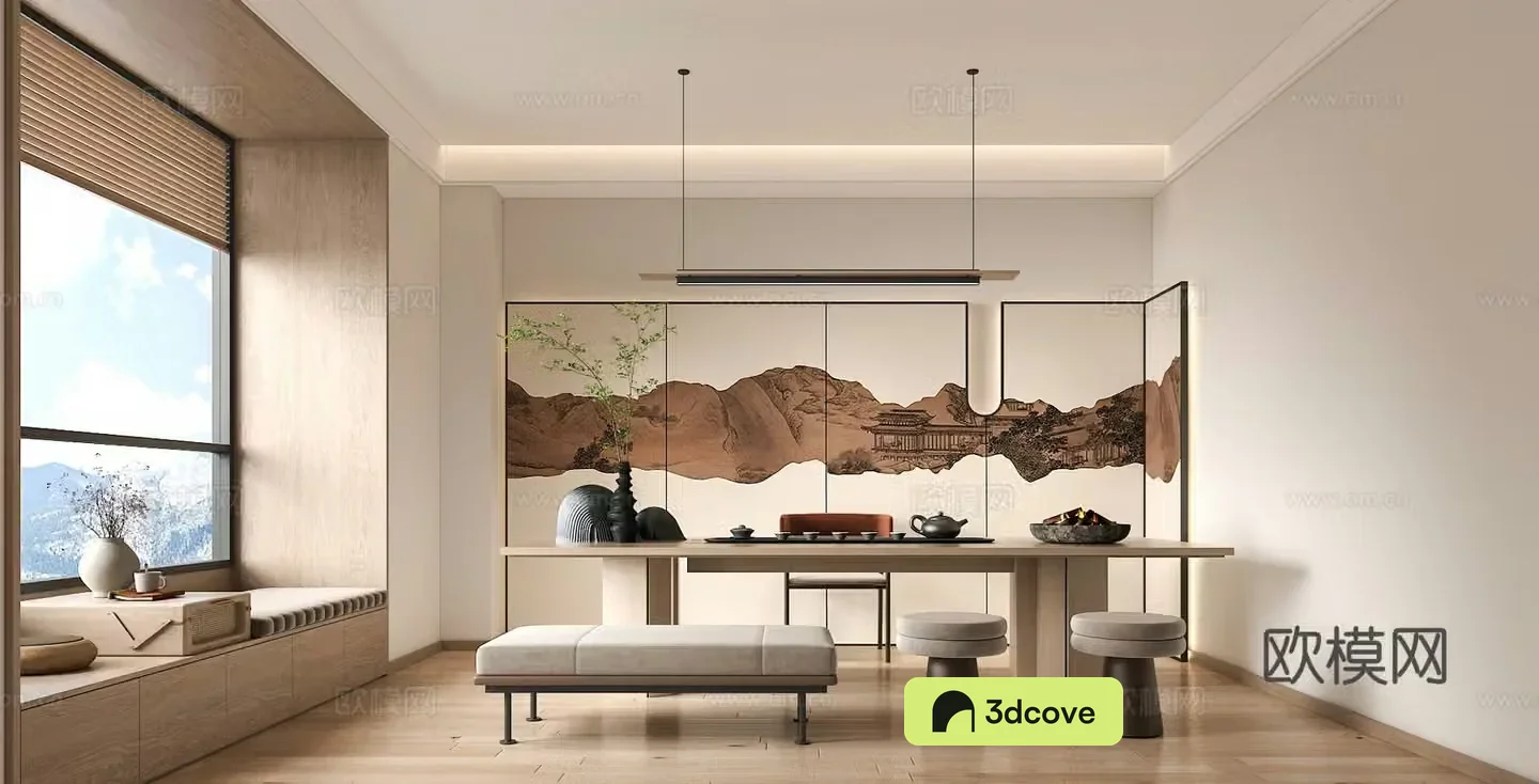 Modern tea room