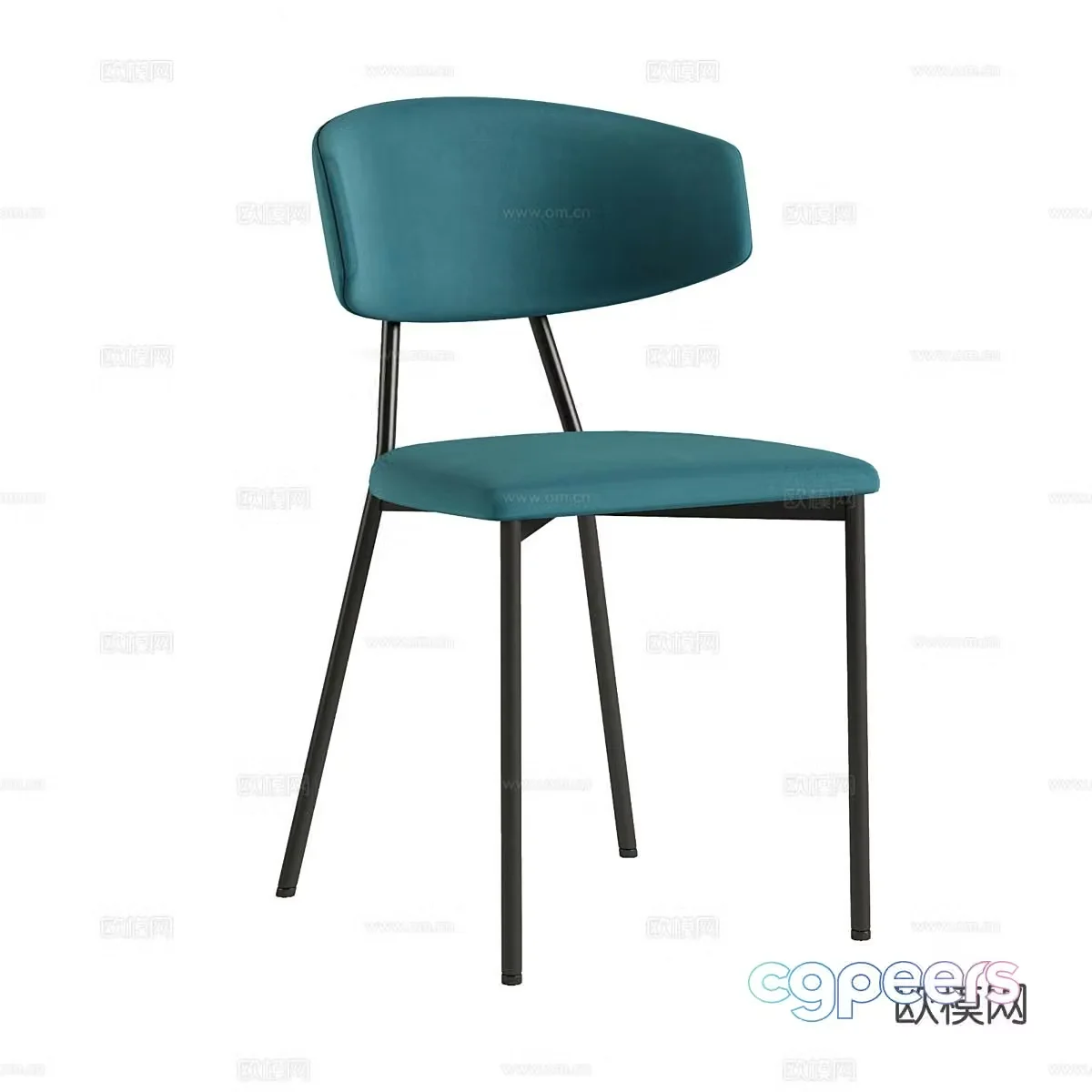 Modern chair dining chair 3d model