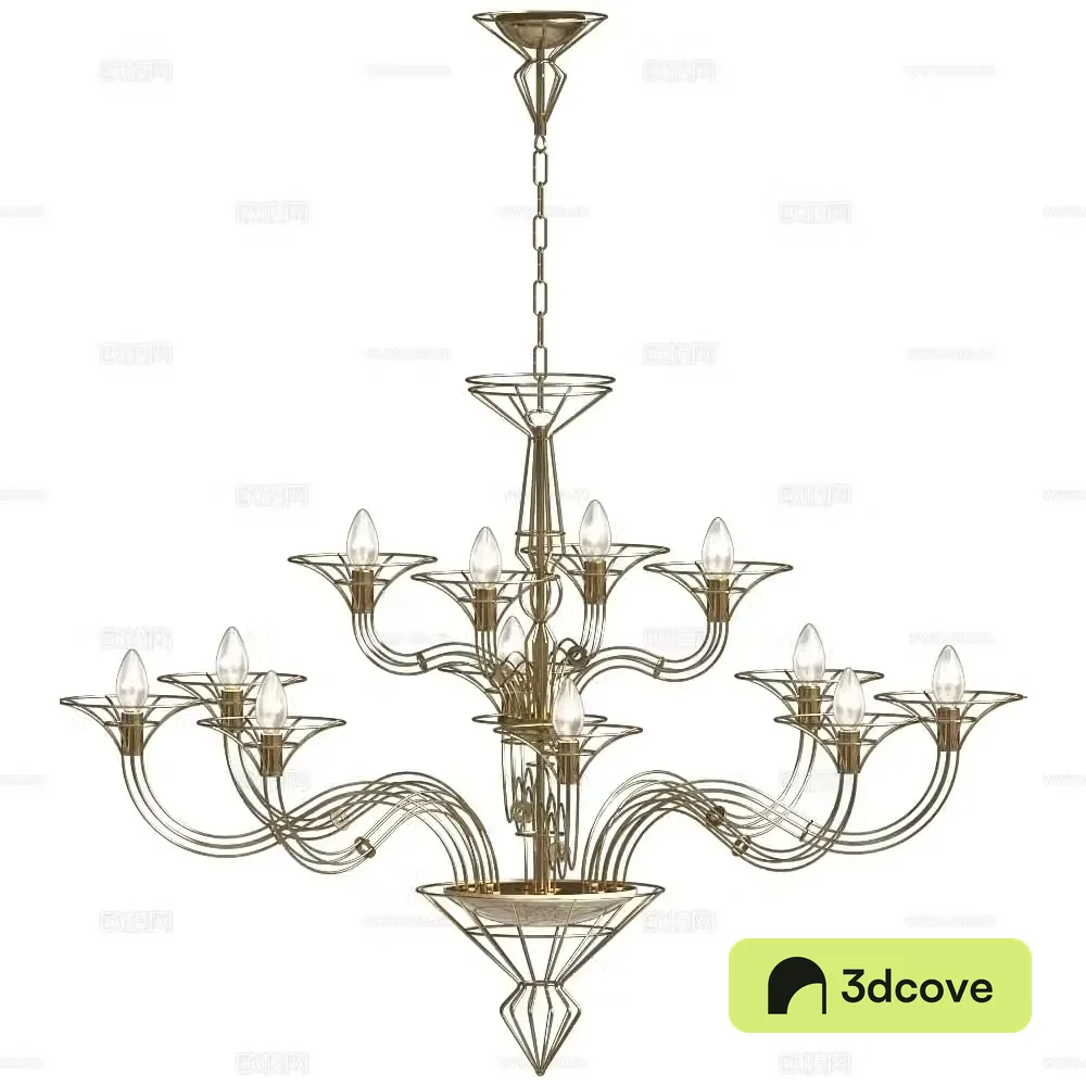 Metal Lux European chandeliers Light luxury chandeliers Metal chandeliers Multi-head chandeliers