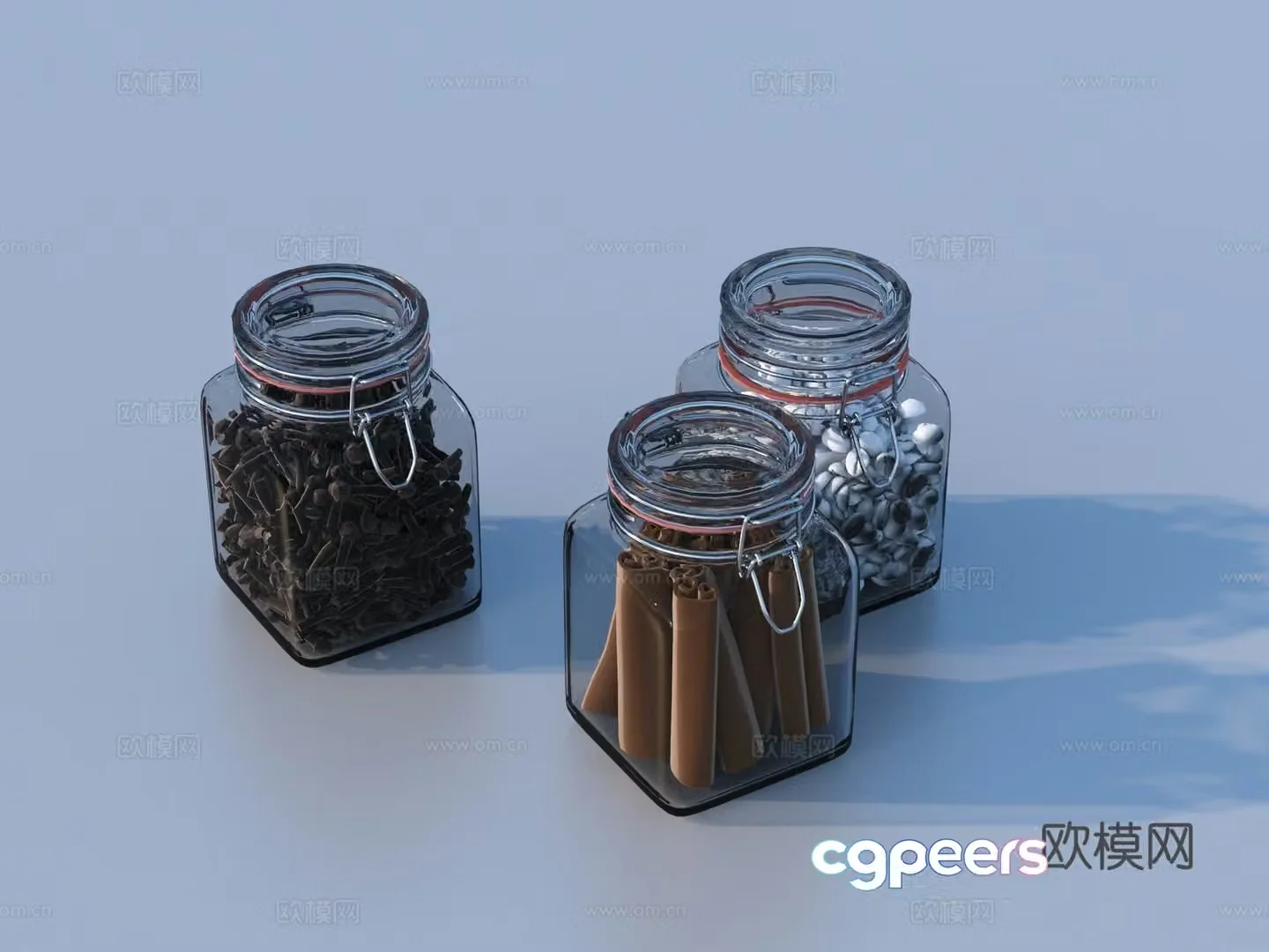 Dried fruits food Chinese medicine Chinese medicine 3D model