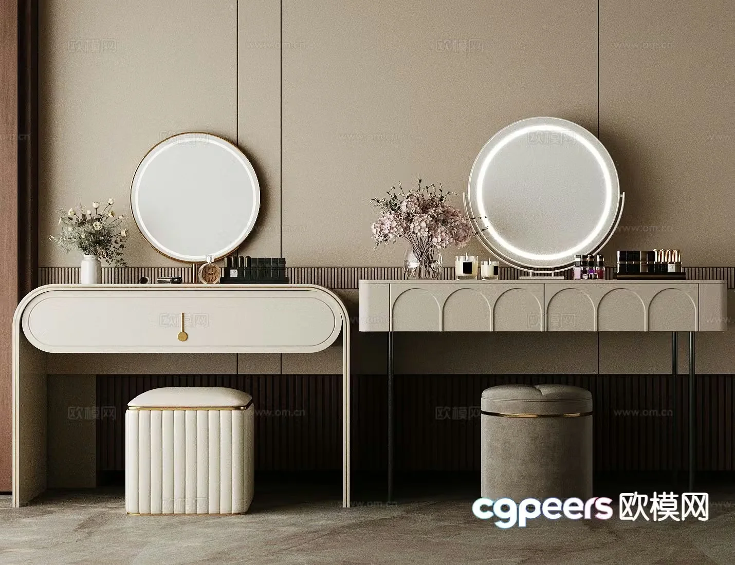 Italian dressing table 3d model