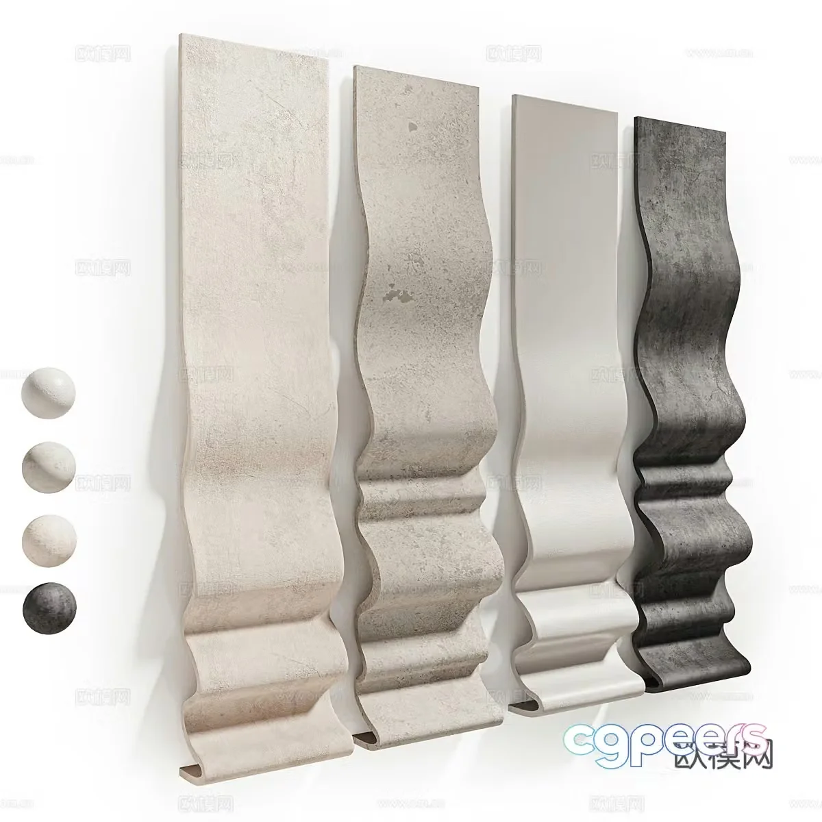 New Chinese style wall decoration pendant 3D model