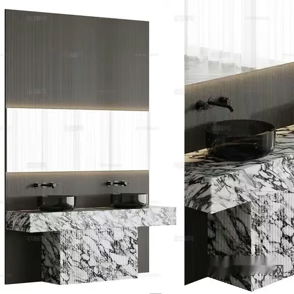 Modern Bathroom Vanity 3D Model – 13178 – CORONA Render