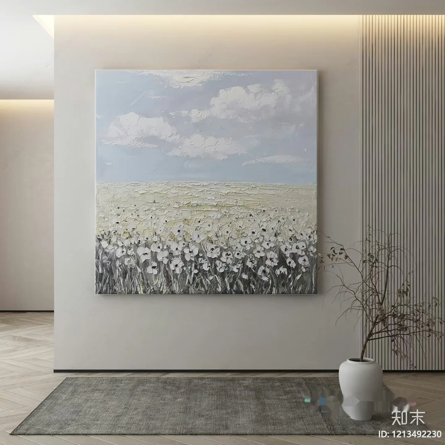Modern Artwork In A Room 3D Model – 21671 – VRAY Render