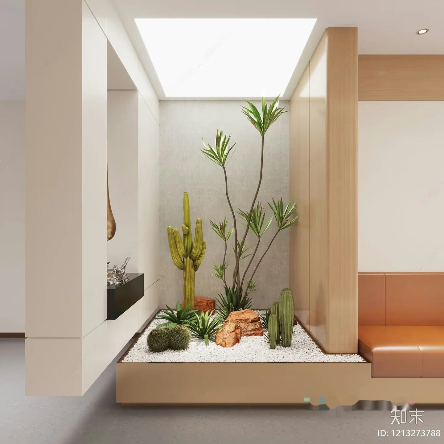 Modern Indoor Garden 3D Model – 22092 – VRAY Render