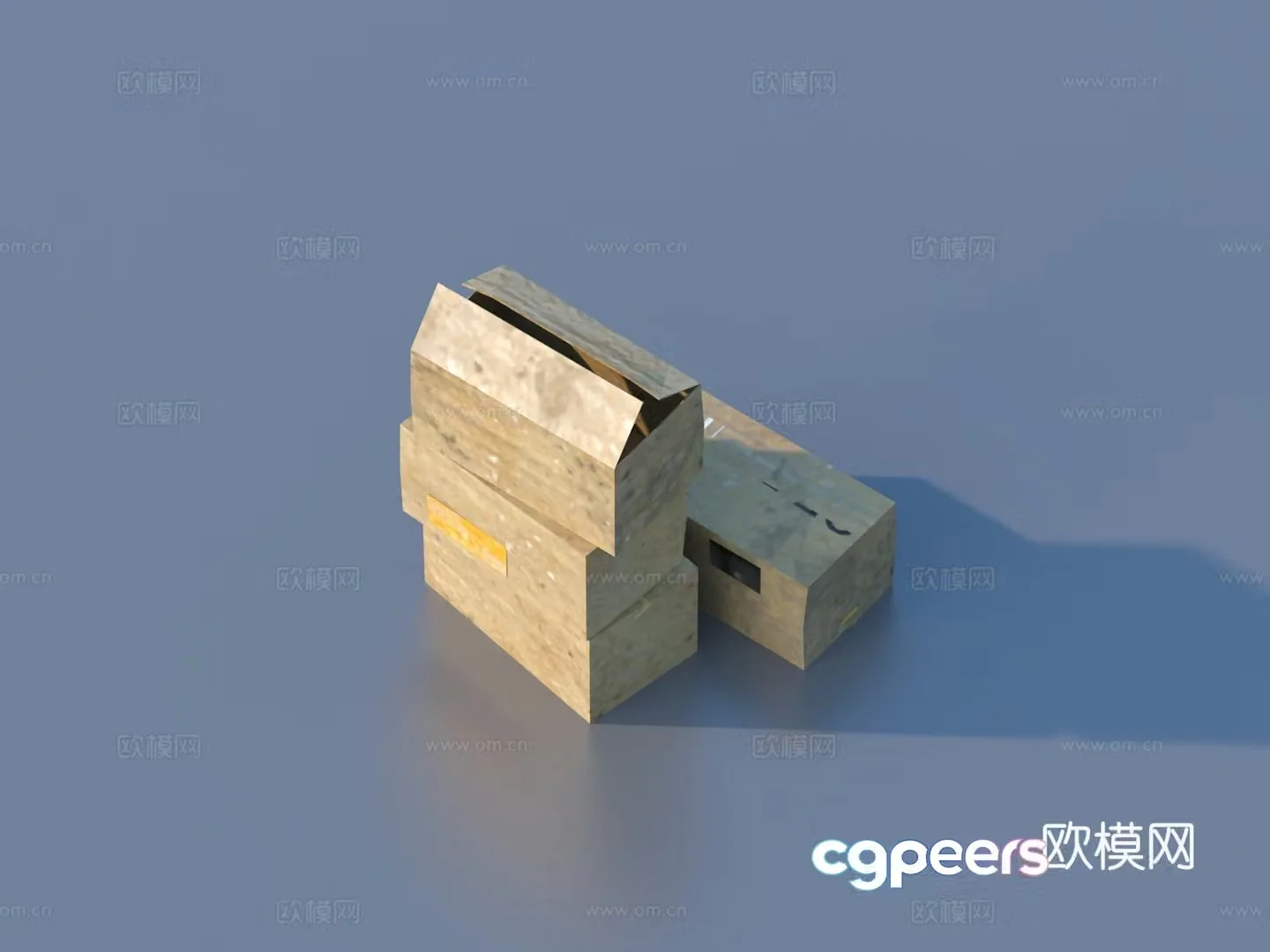 Box Carton Carton Carton 3D Model