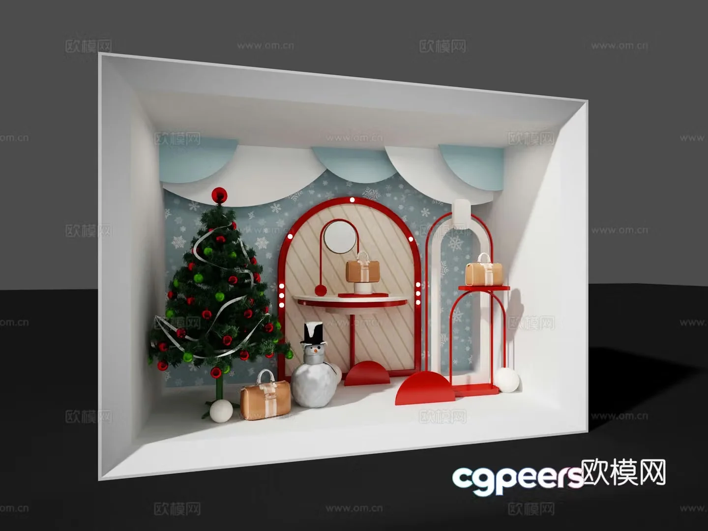 3D model of bag window