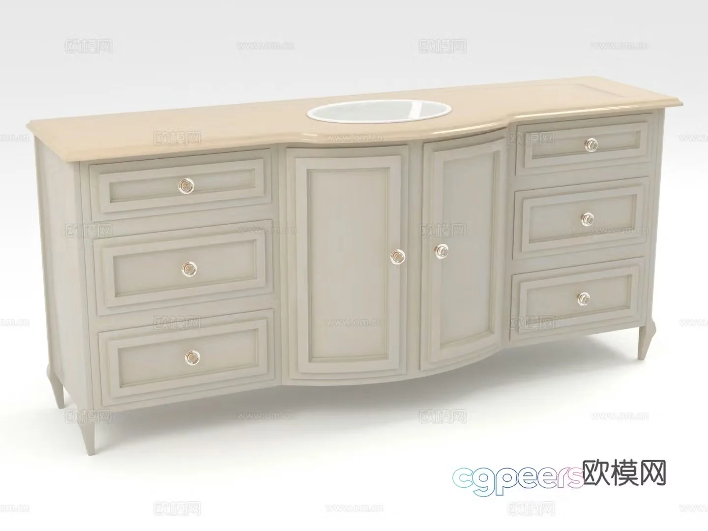 Wooden cabinet cabinet chest of drawers chest of drawers storage cabinet cabinet 3d model