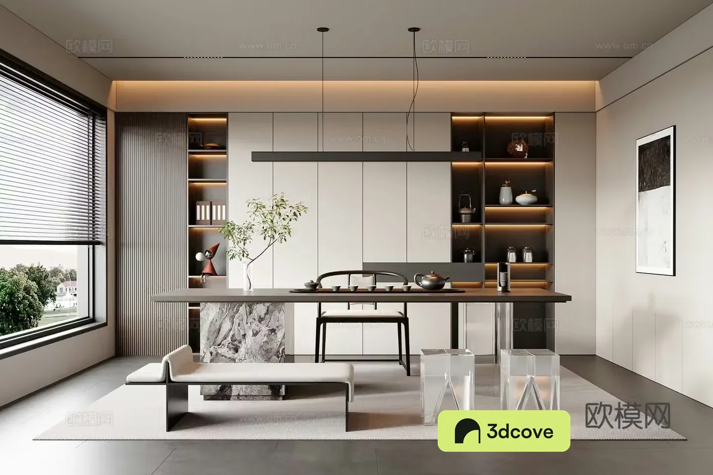 Modern tea room