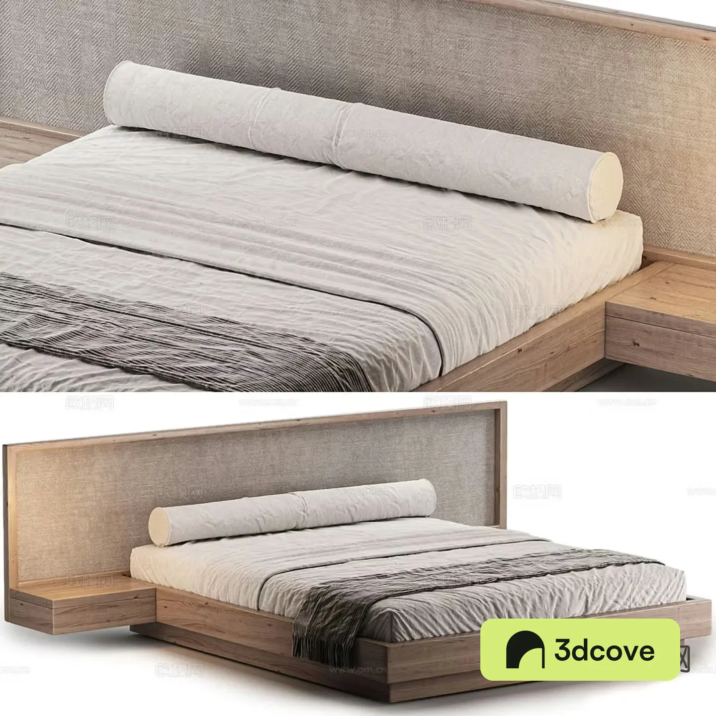 Simple double bed