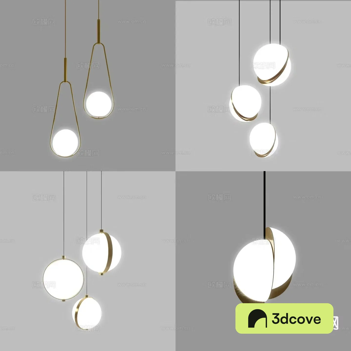 Modern metal small chandelier