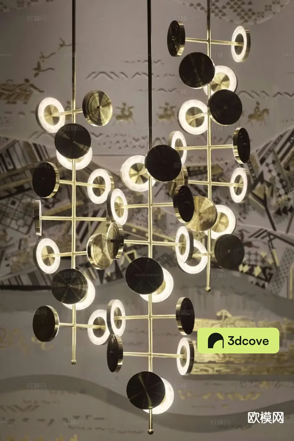 Light luxury creative chandelier cafe chandelier