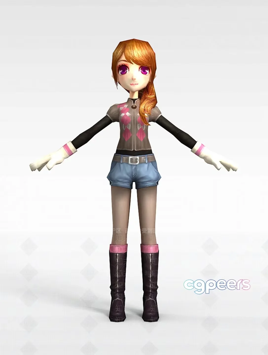 3D Cartoon Character 3D Model – 8394 – VRAY Render