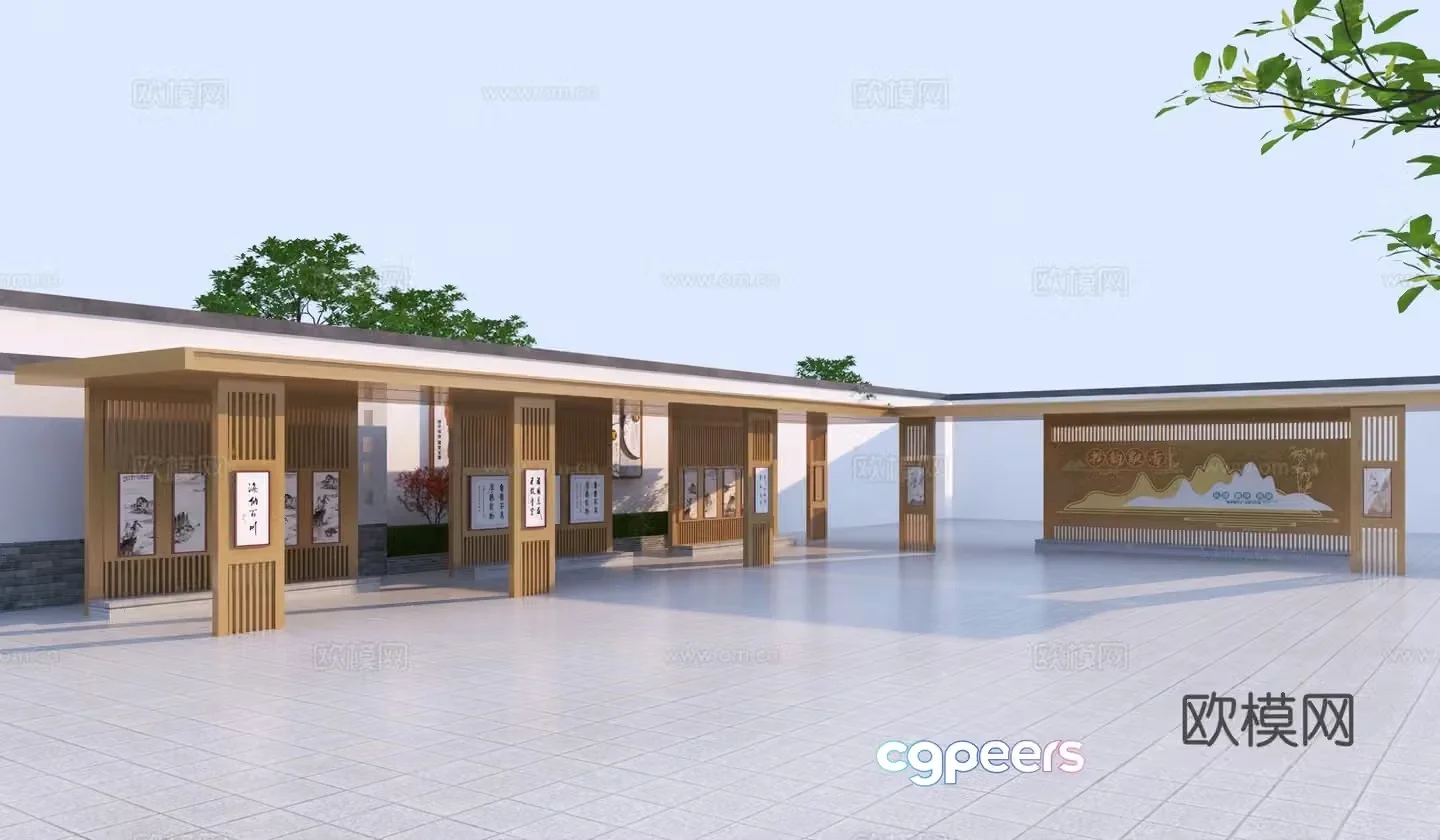 New Chinese Culture Gallery 3D Model