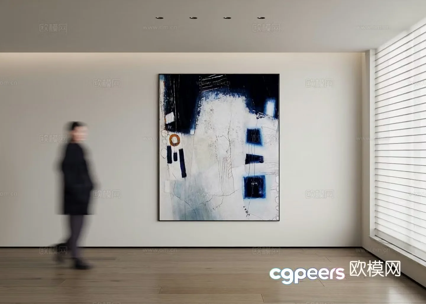 Modern decorative painting 3d model