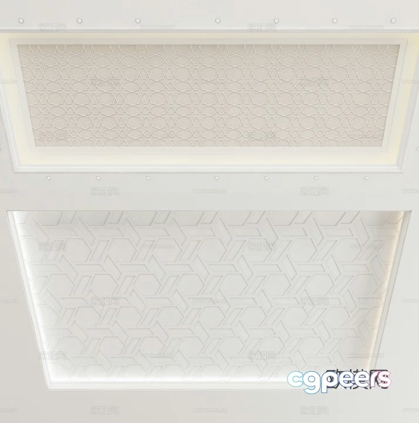 European style ceiling 3D model