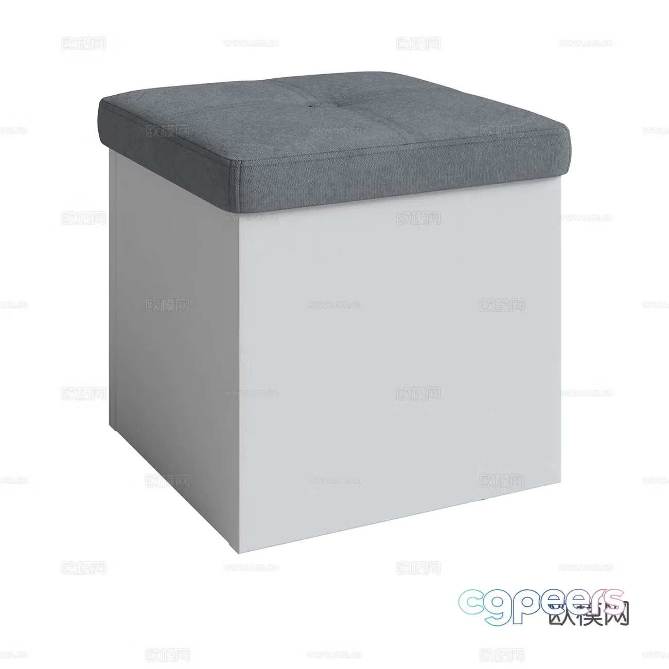 3D model sitting on the bench