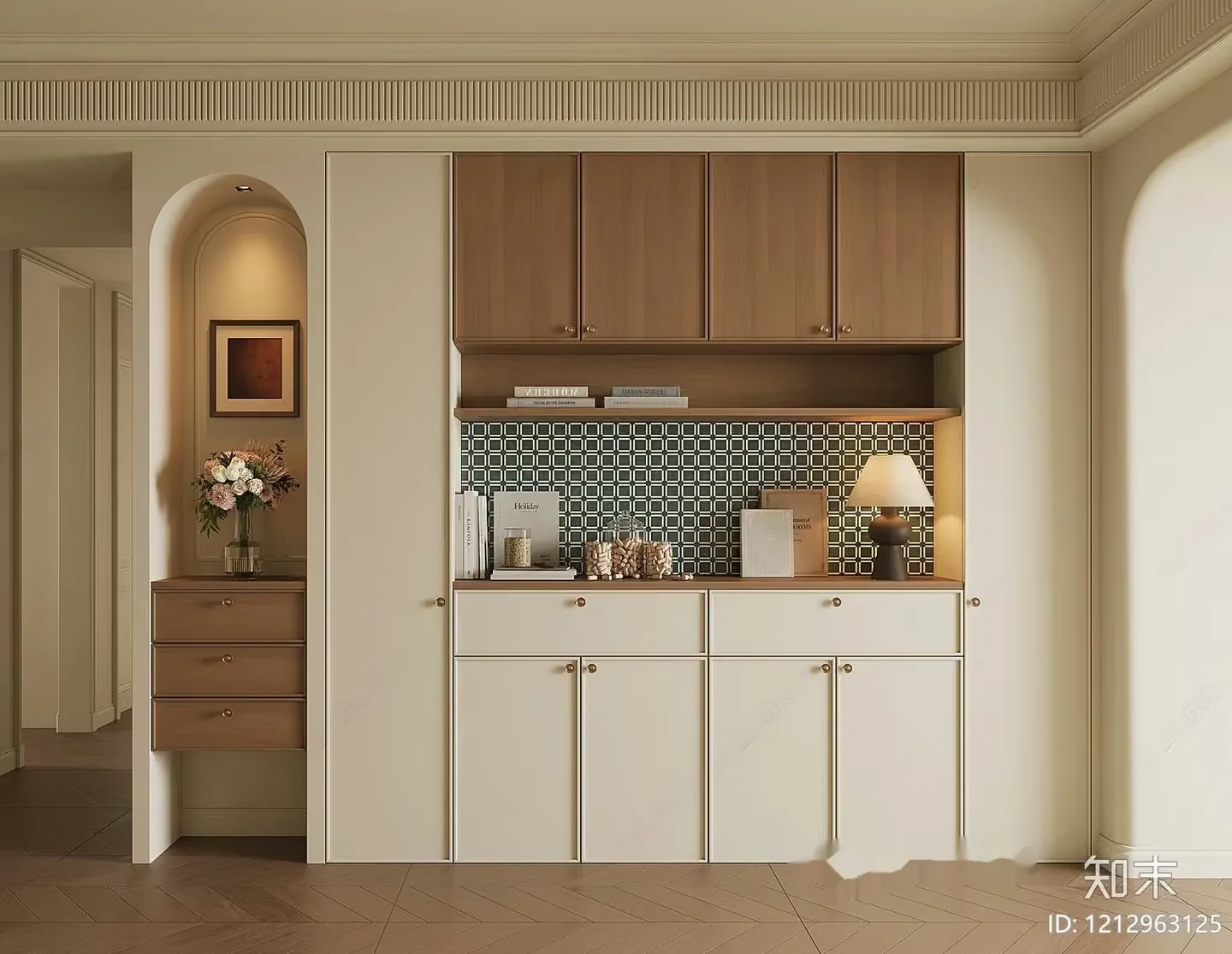 Modern Kitchen 3D Model – 2586 – VRAY Render