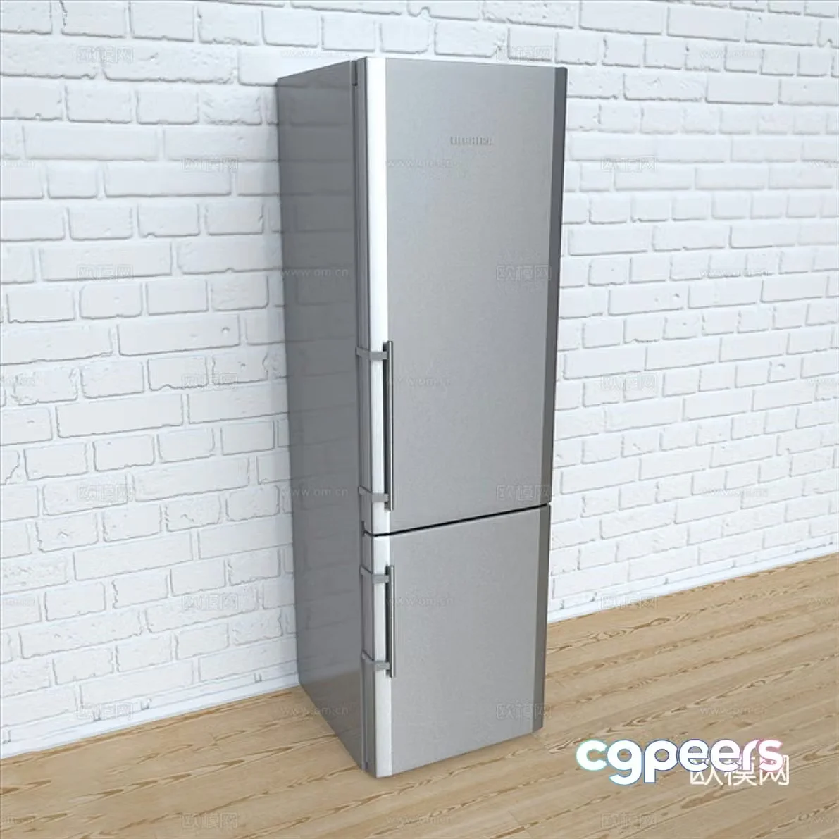 Modern home appliances refrigerator Haier refrigerator 3d model