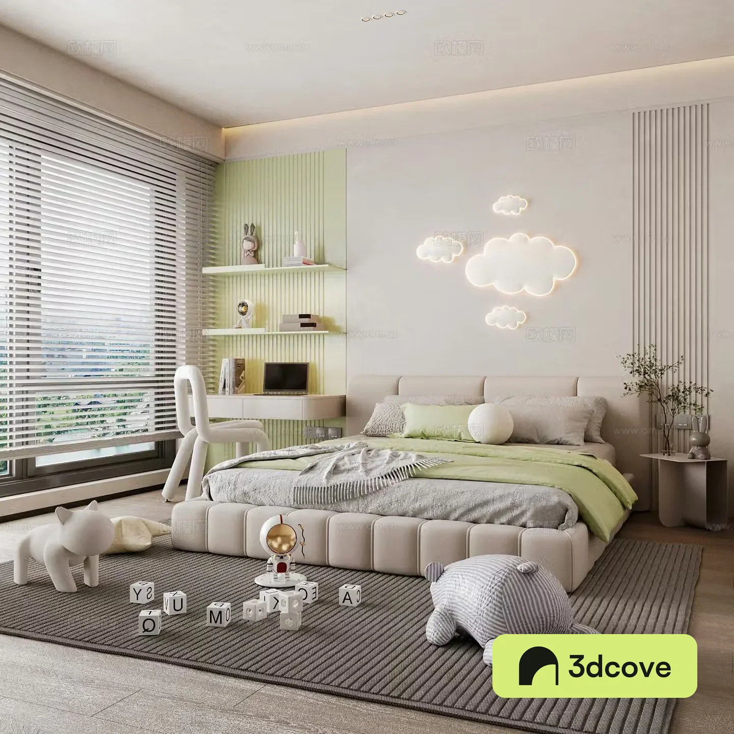 Modern children’s room boy’s room girl’s room